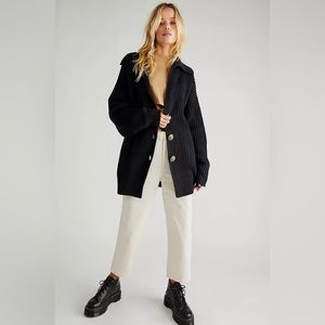 Free People Swim Too Deep Cardigan in Black Size XS